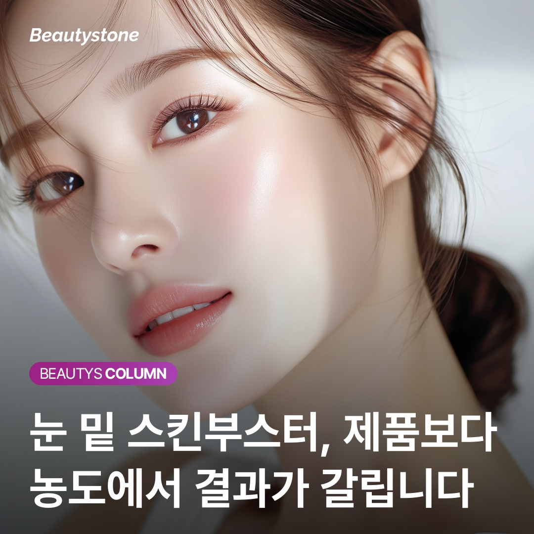 Under-eye dermis thickness and skin booster injection depth