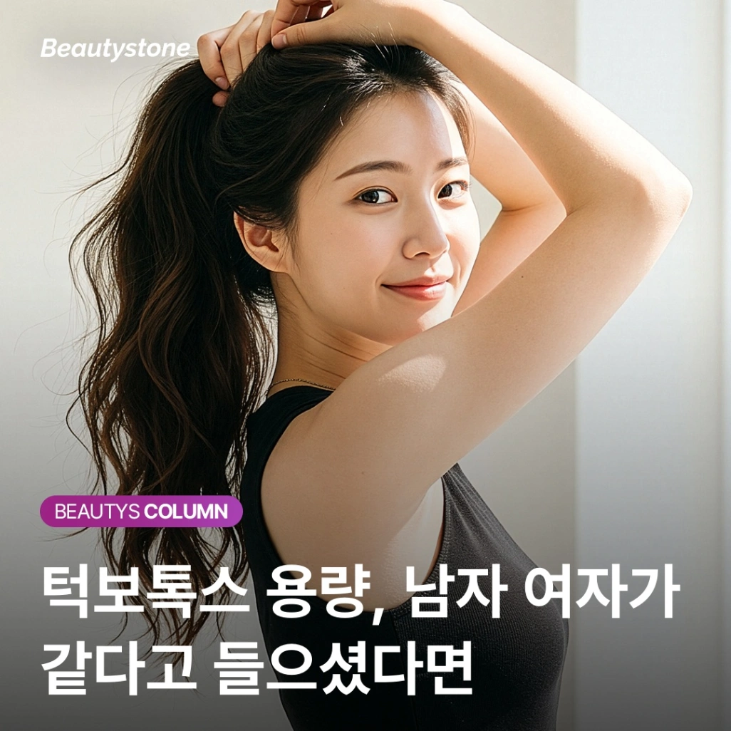남녀 턱보톡스 용량, 같으면 안 됩니다! 남자가 80유닛부터 시작하는 이유