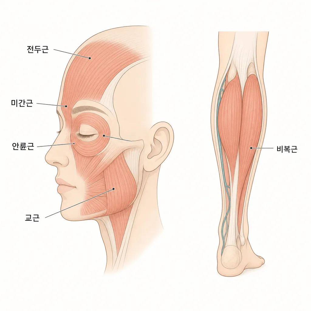 表情筋 vs 体積筋の位置