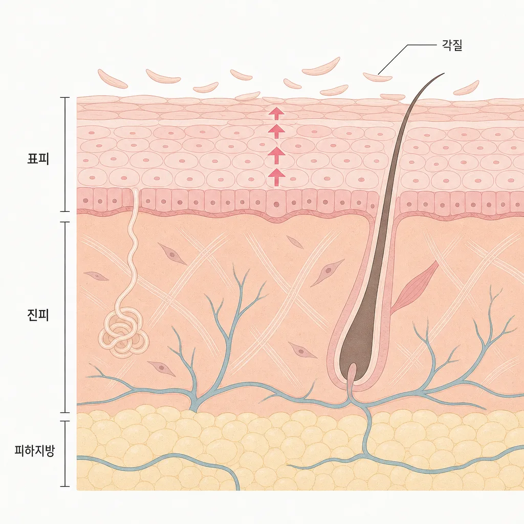 How retinol accelerates keratin turnover