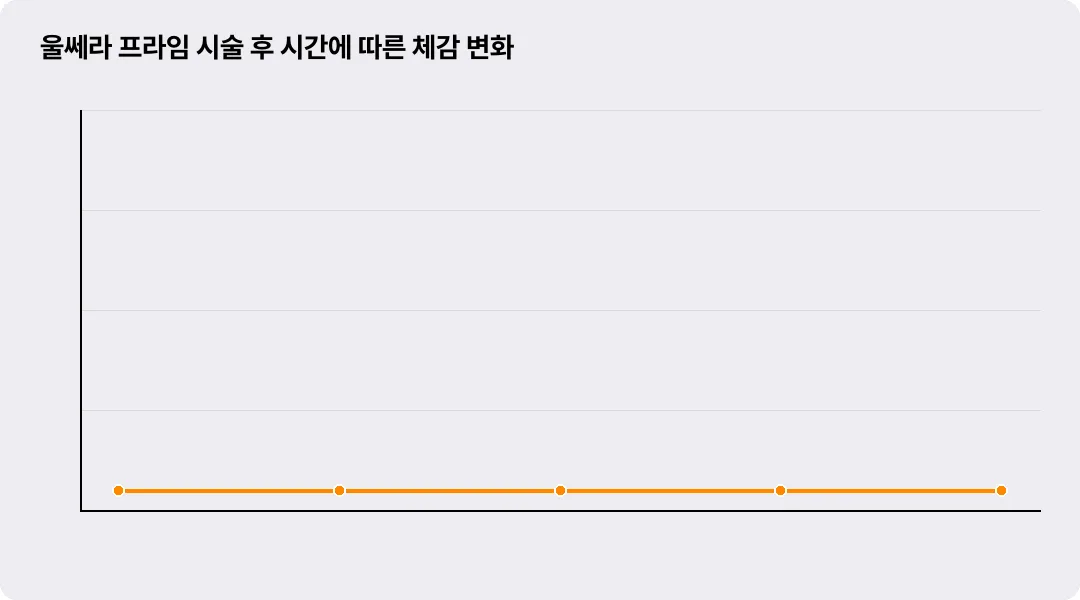 울쎄라 프라임 시술 후 시간에 따른 체감 변화