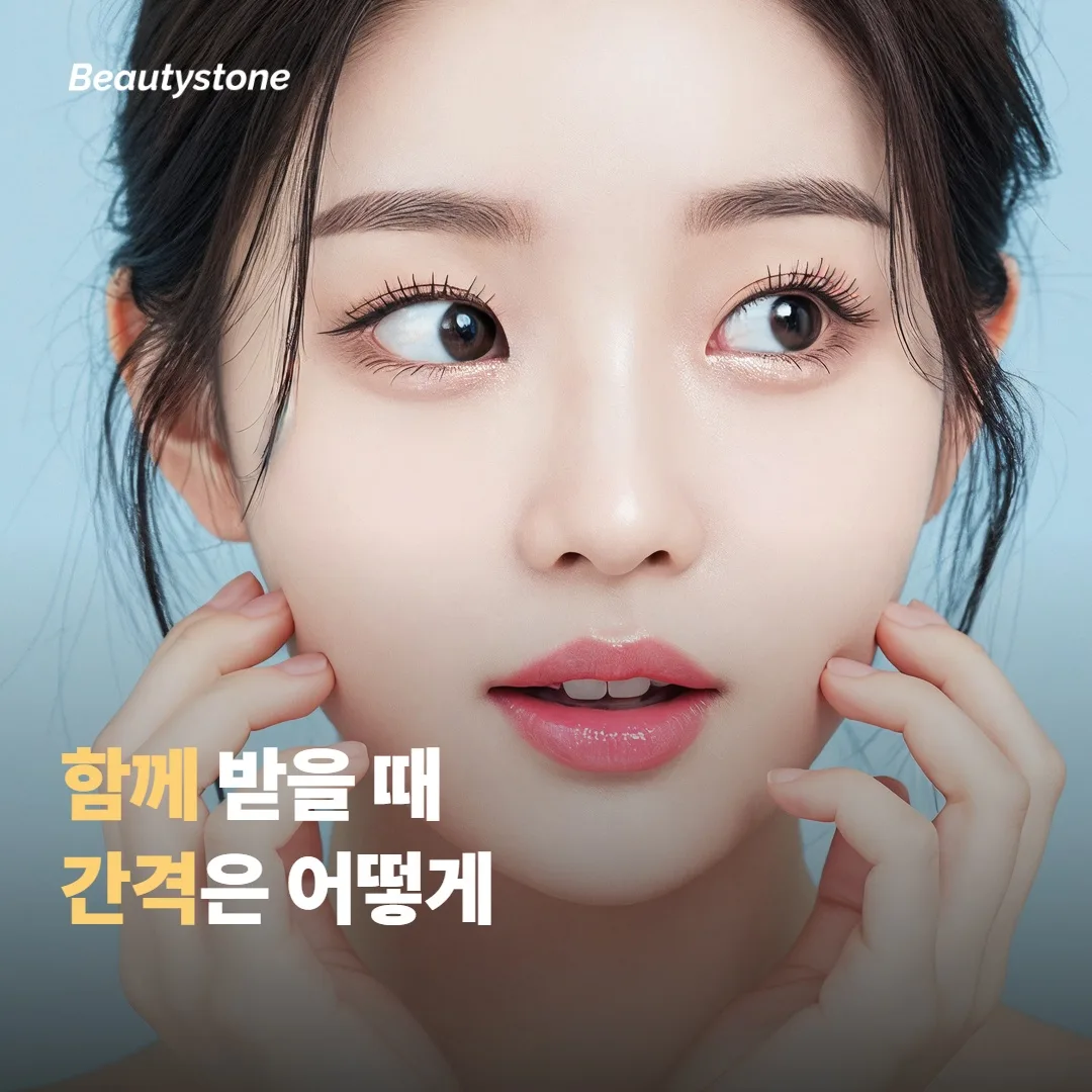 함께 받을 때 간격은 어떻게 둘까요