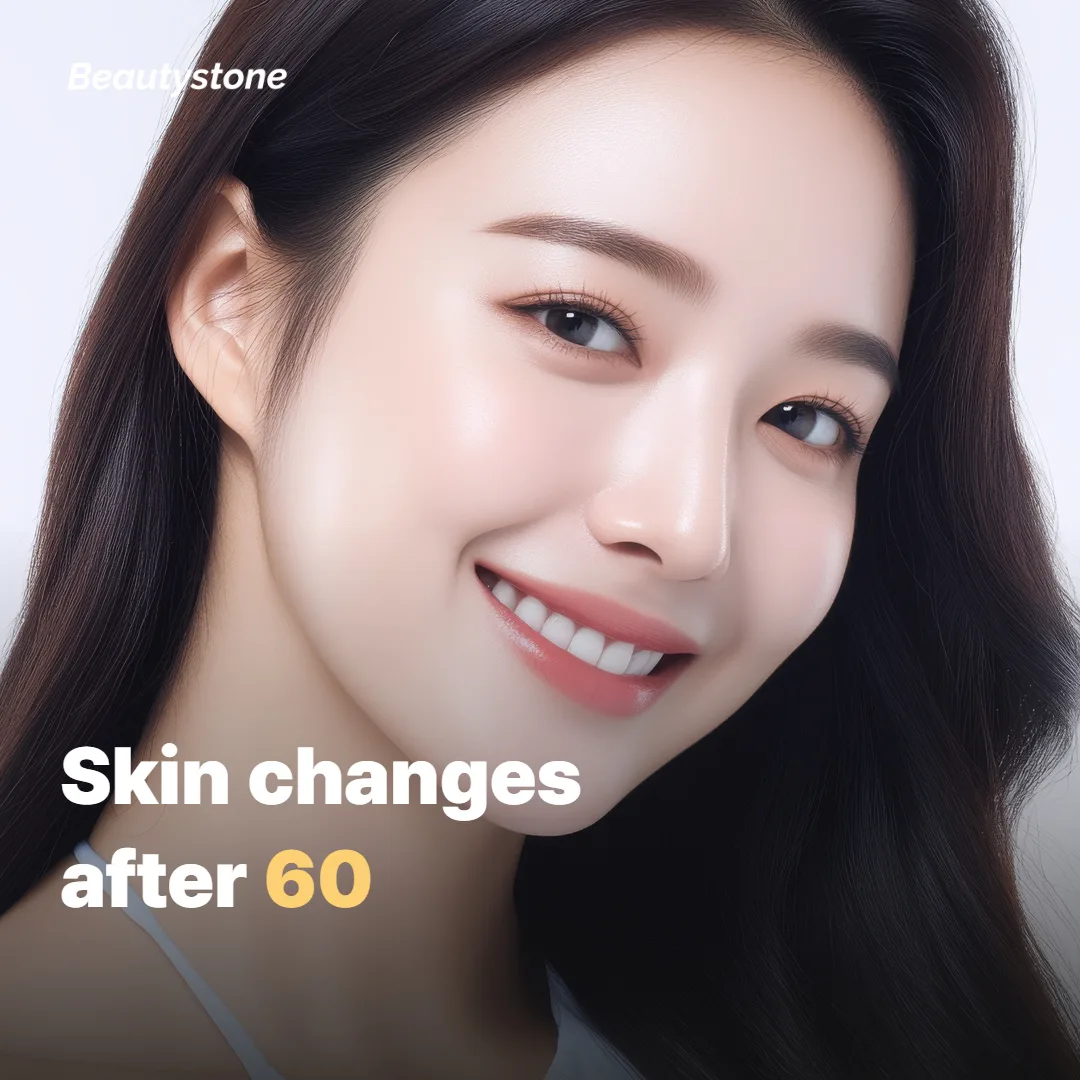 What actually changes in skin after 60