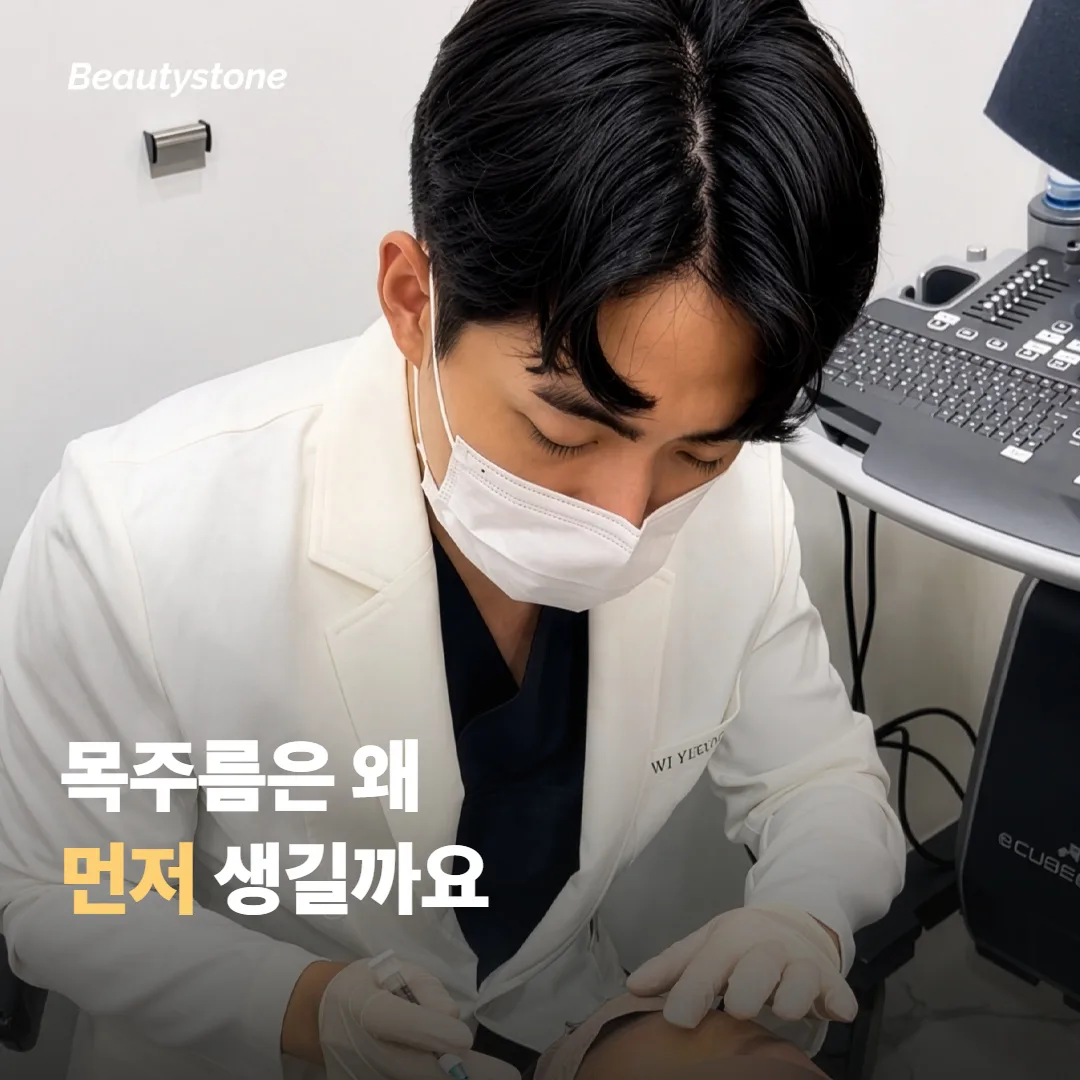 목주름과 넥라인 흐려짐은 왜 생길까요