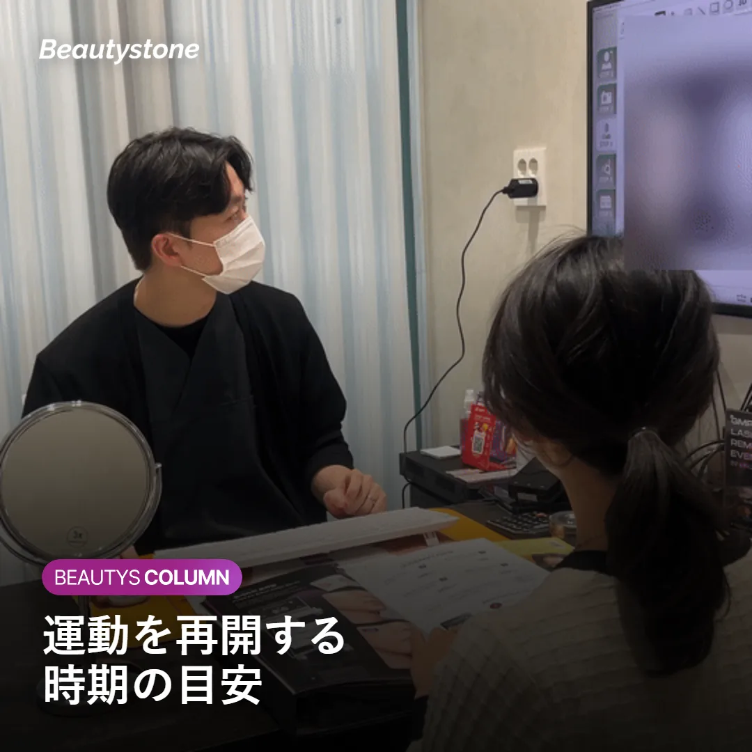 運動の強度別に再開時期の目安を示す図
