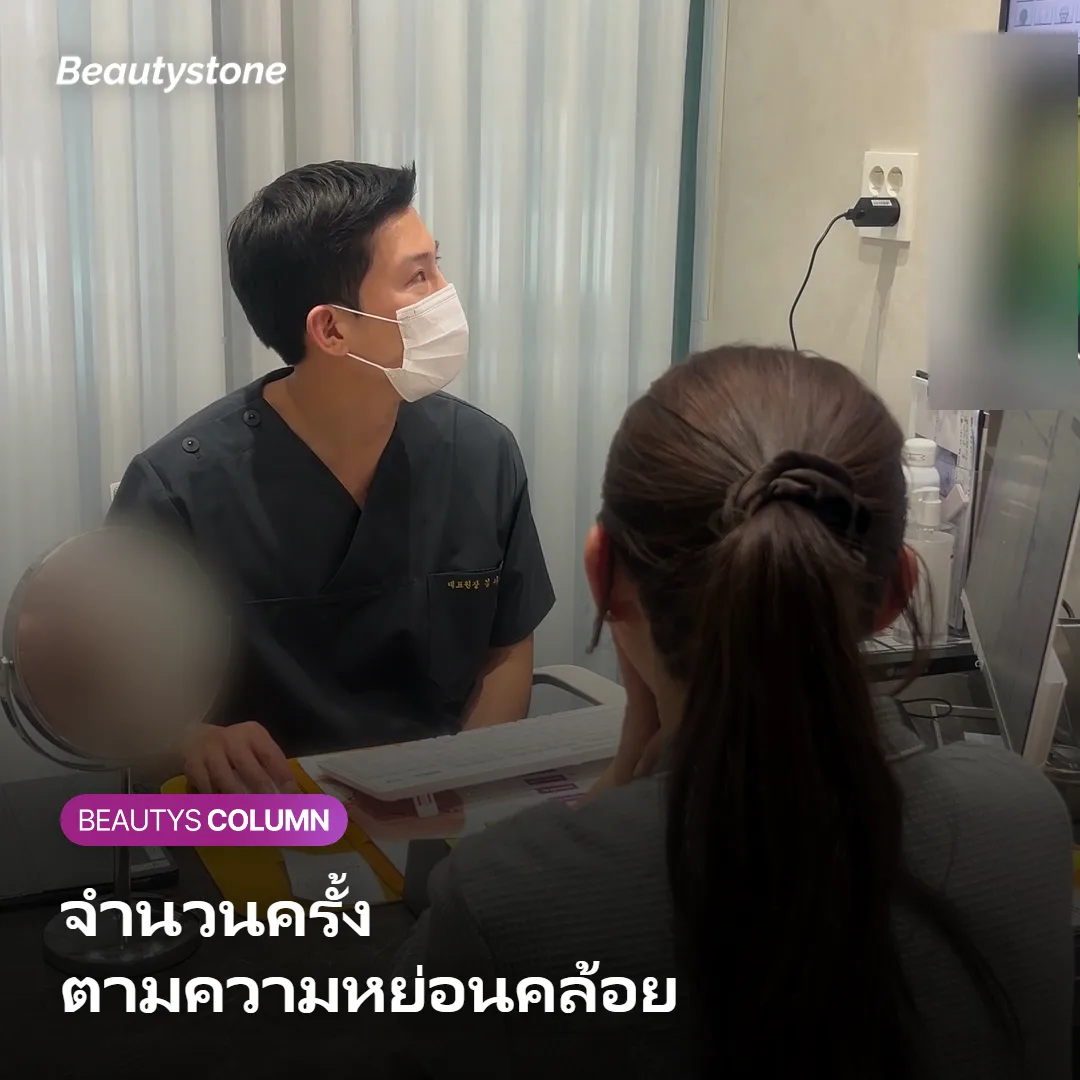 ภาพแสดงจำนวนครั้งของ Sofwave ตามระดับความหย่อนคล้อย