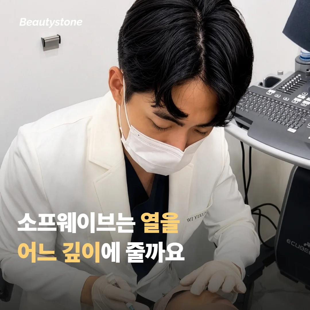 소프웨이브는 열을 어느 깊이에 전달하나요