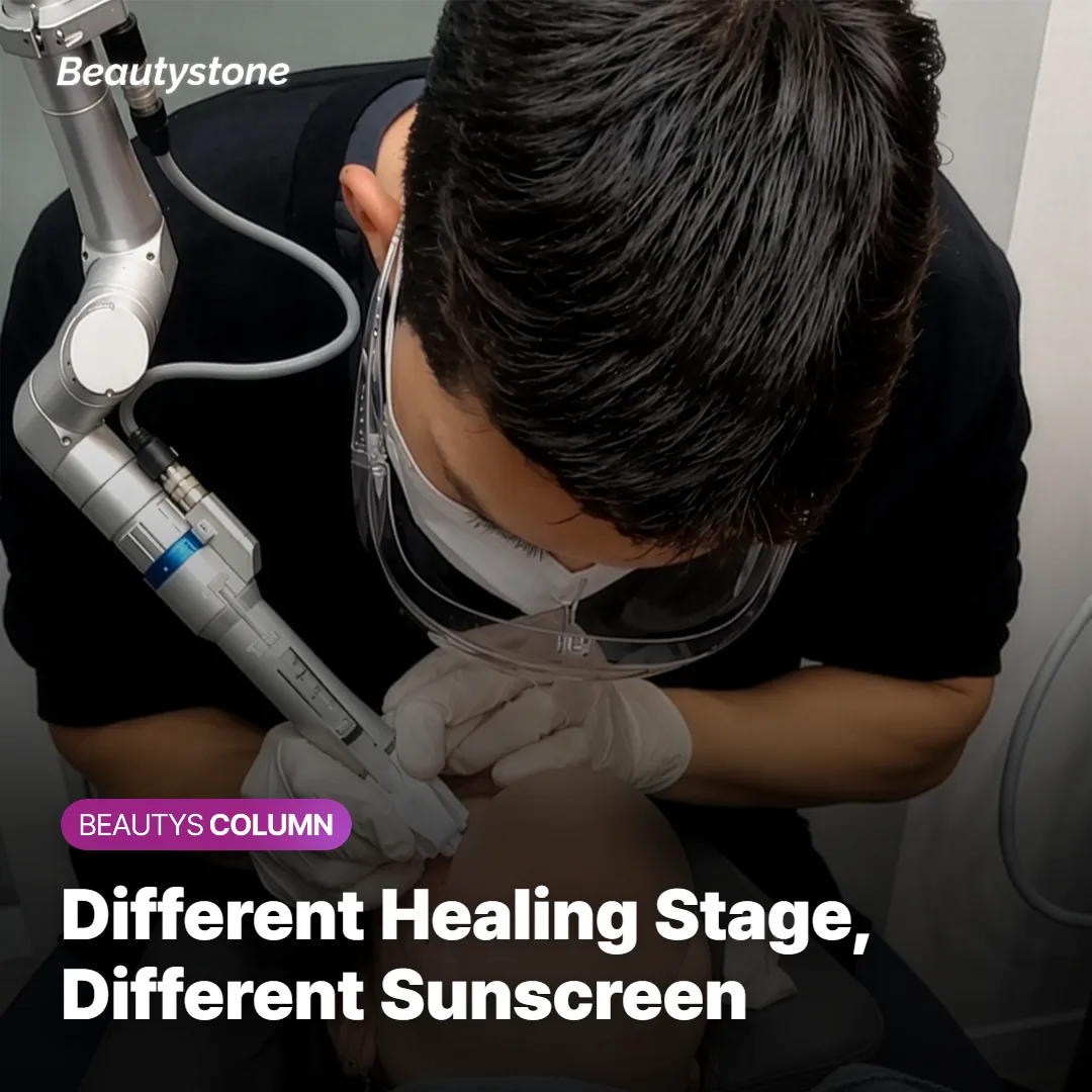 Timeline chart of sun protection steps from day of treatment through two weeks