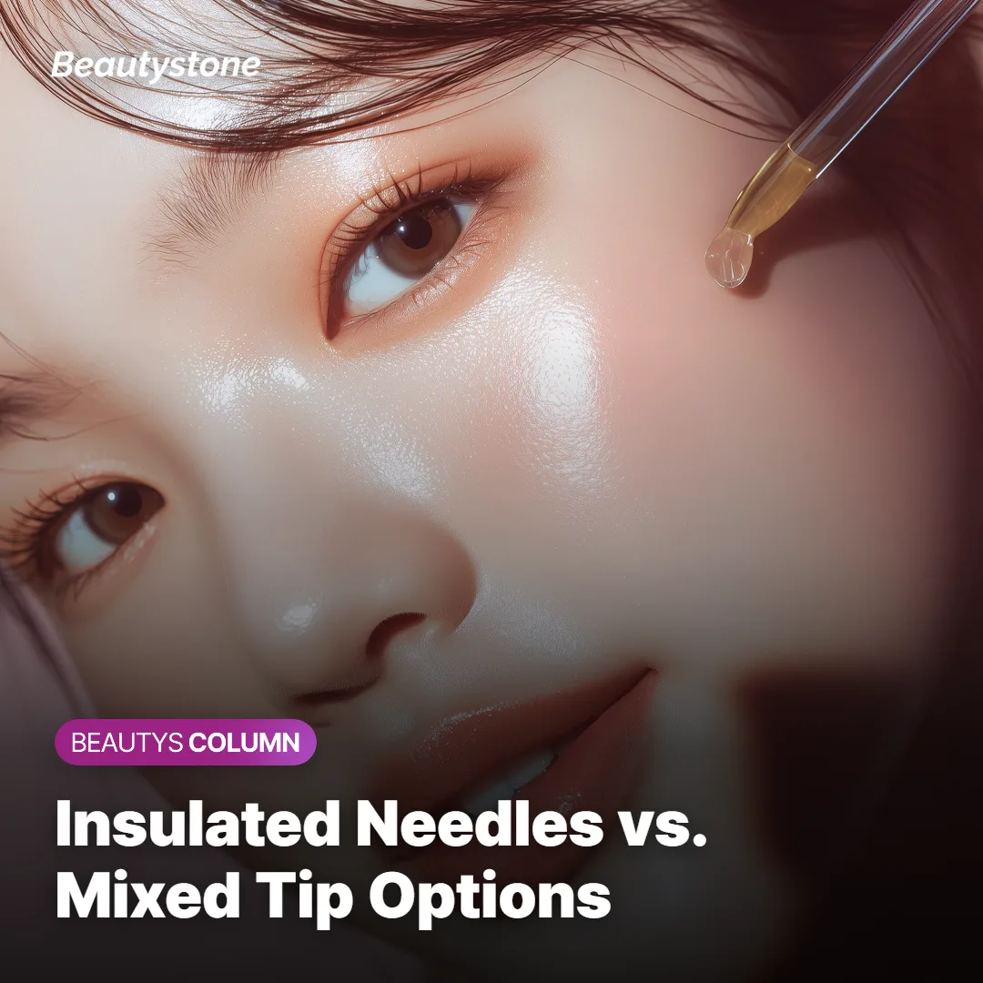 Comparison chart of Secret RF and Potenza needle structure and heat placement for pore concerns