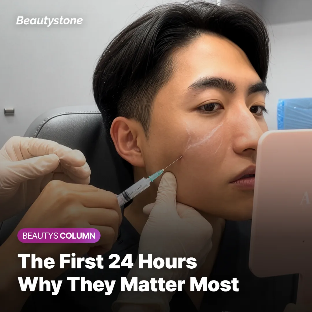 Clock illustration representing the first 24 hours after eye-area Botox