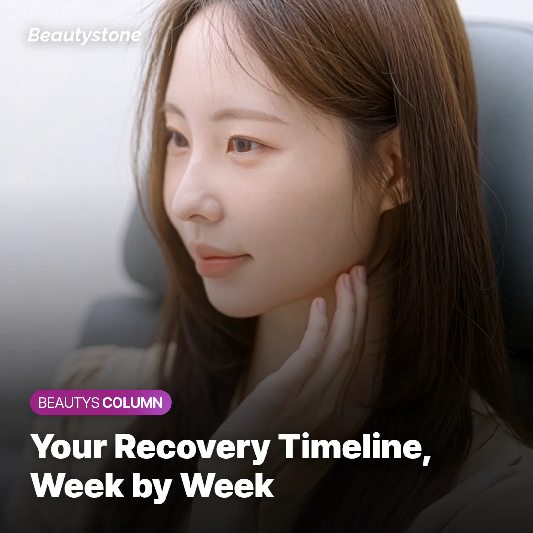 Timeline graphic showing the hip filler recovery schedule from day one through six weeks and beyond