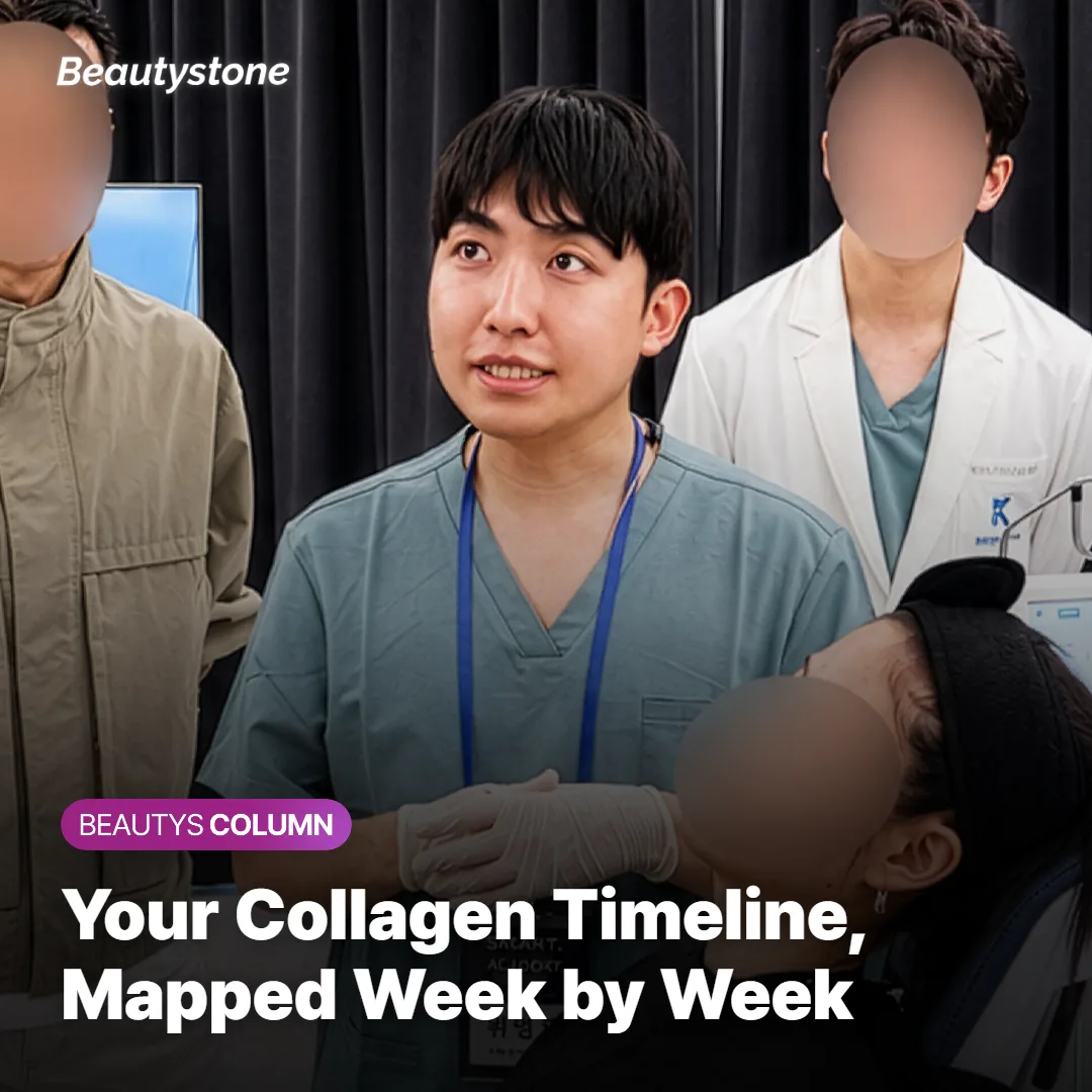 Chart showing the collagen response timeline after a Shurink treatment, week by week