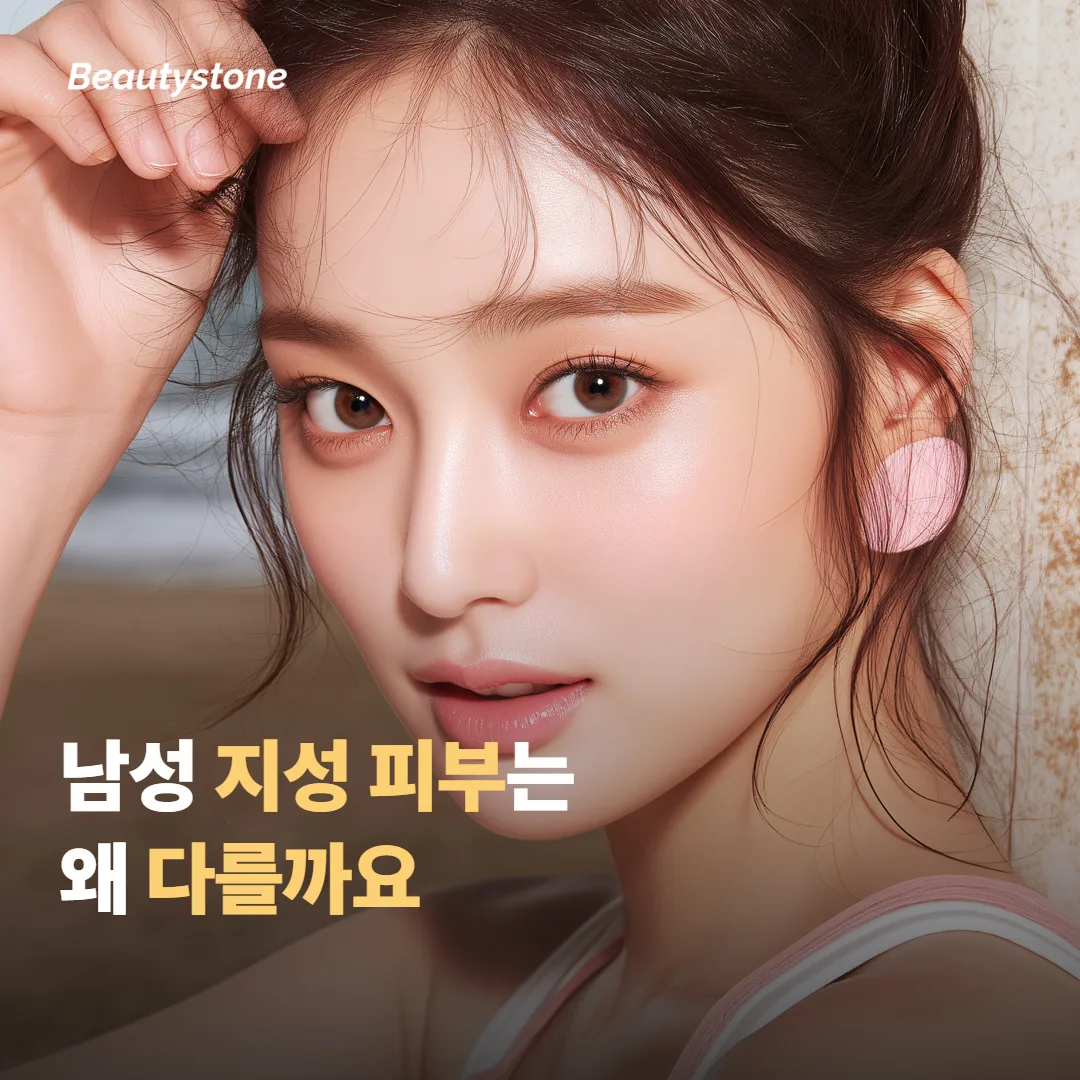 남성 지성 피부의 모공과 흉터가 여성과 다른 이유