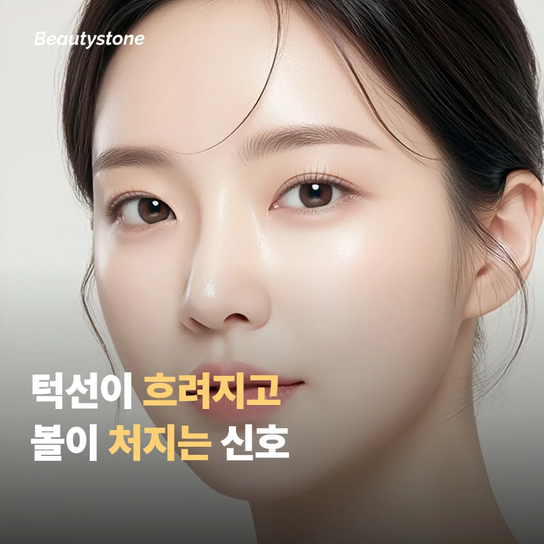 턱선과 볼 처짐, 어떤 신호부터 봐야 할까요