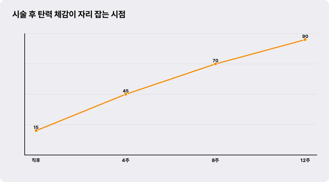 시술 후 탄력 체감이 자리 잡는 시점
