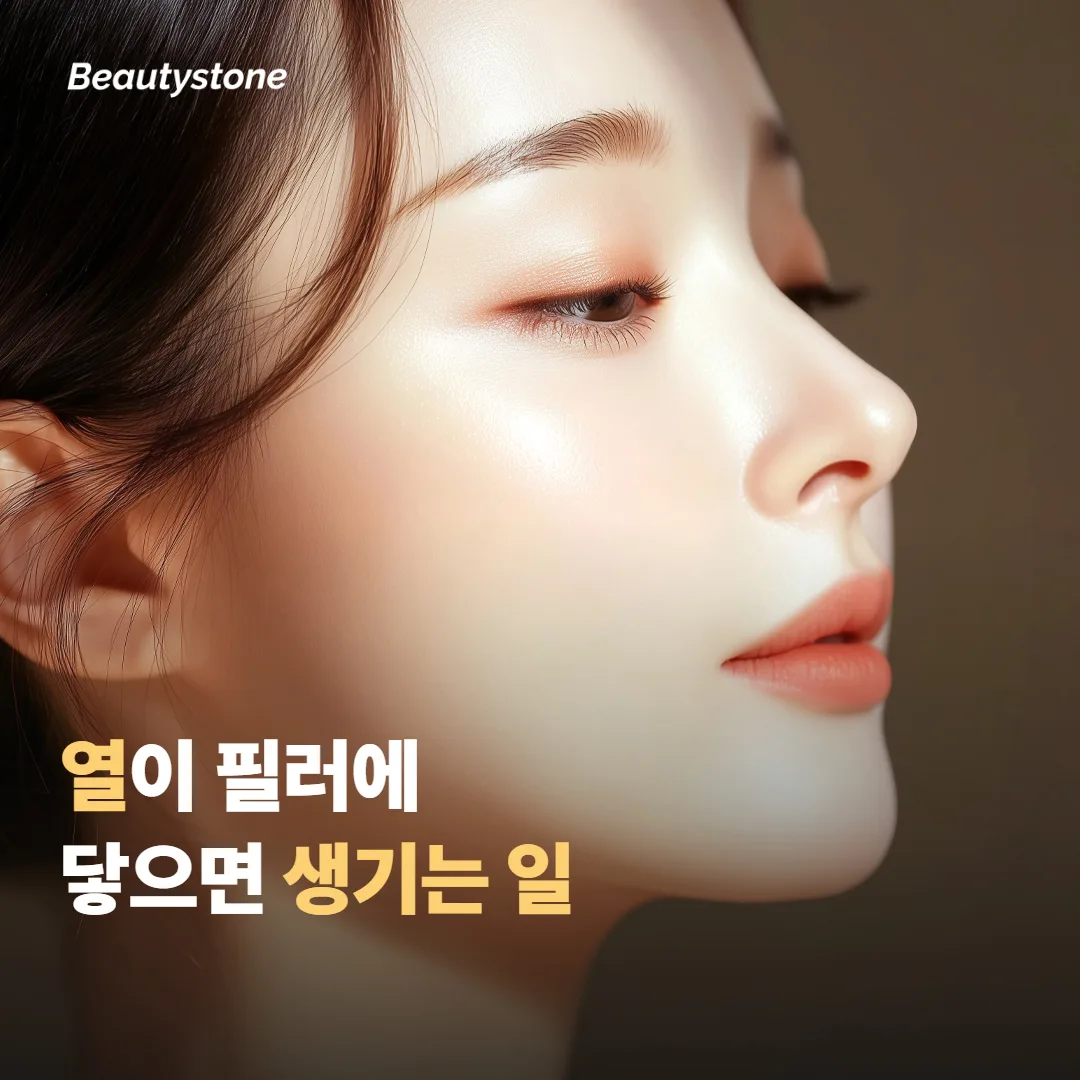 필러가 들어 있는 자리에 고주파 열이 닿으면 생기는 일