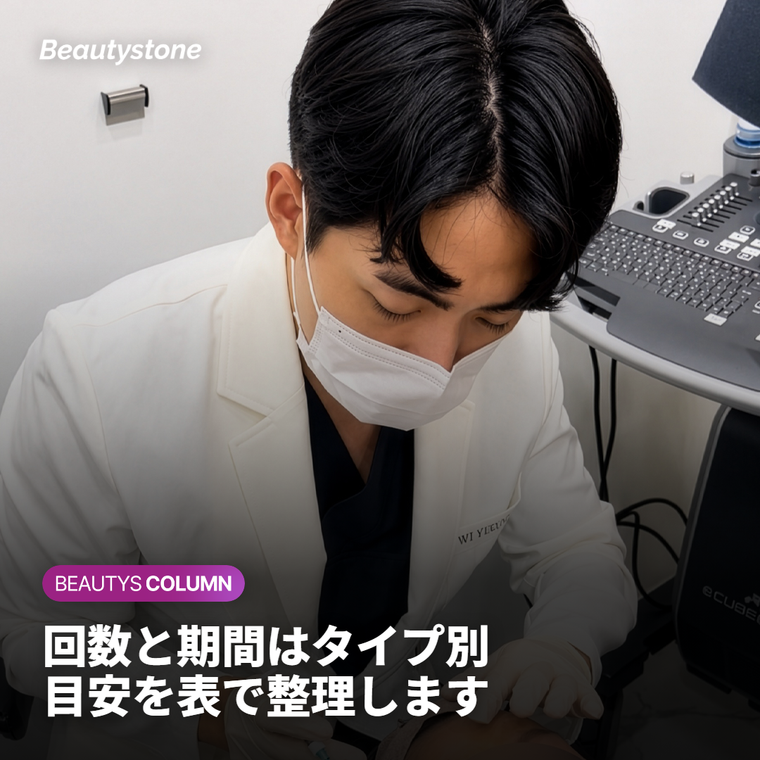 タイプ別に必要な回数と期間の目安