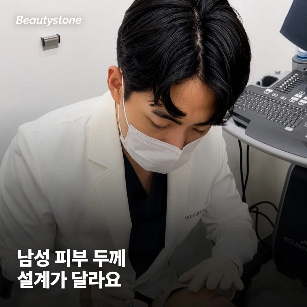 남성 피부는 왜 시술 방식이 달라야 할까요?