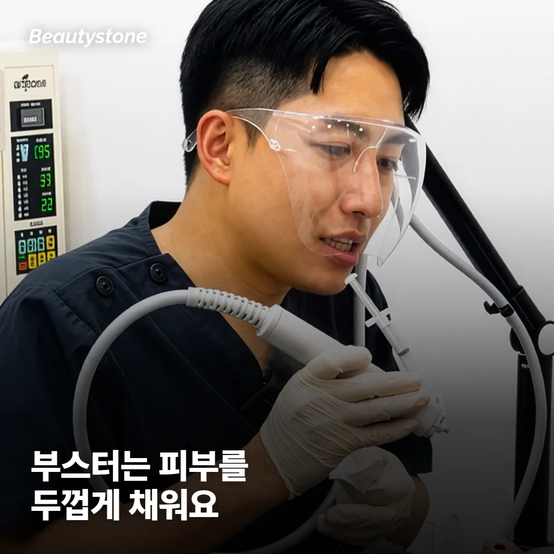 콜라겐 부스터는 얇은 피부를 두껍게 해 비침을 가려요