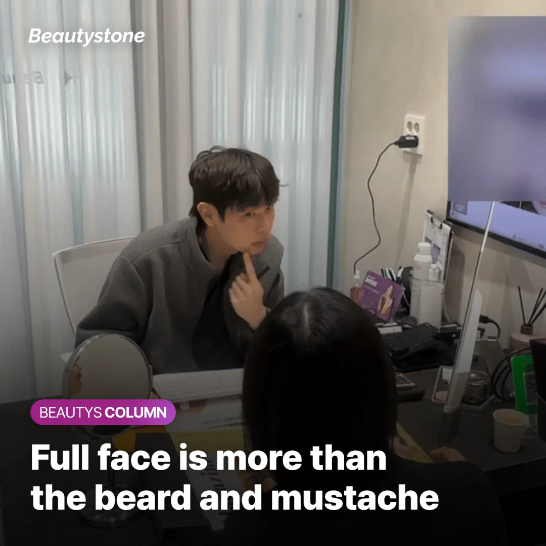 Facial zones included in a men's full-face laser hair removal plan