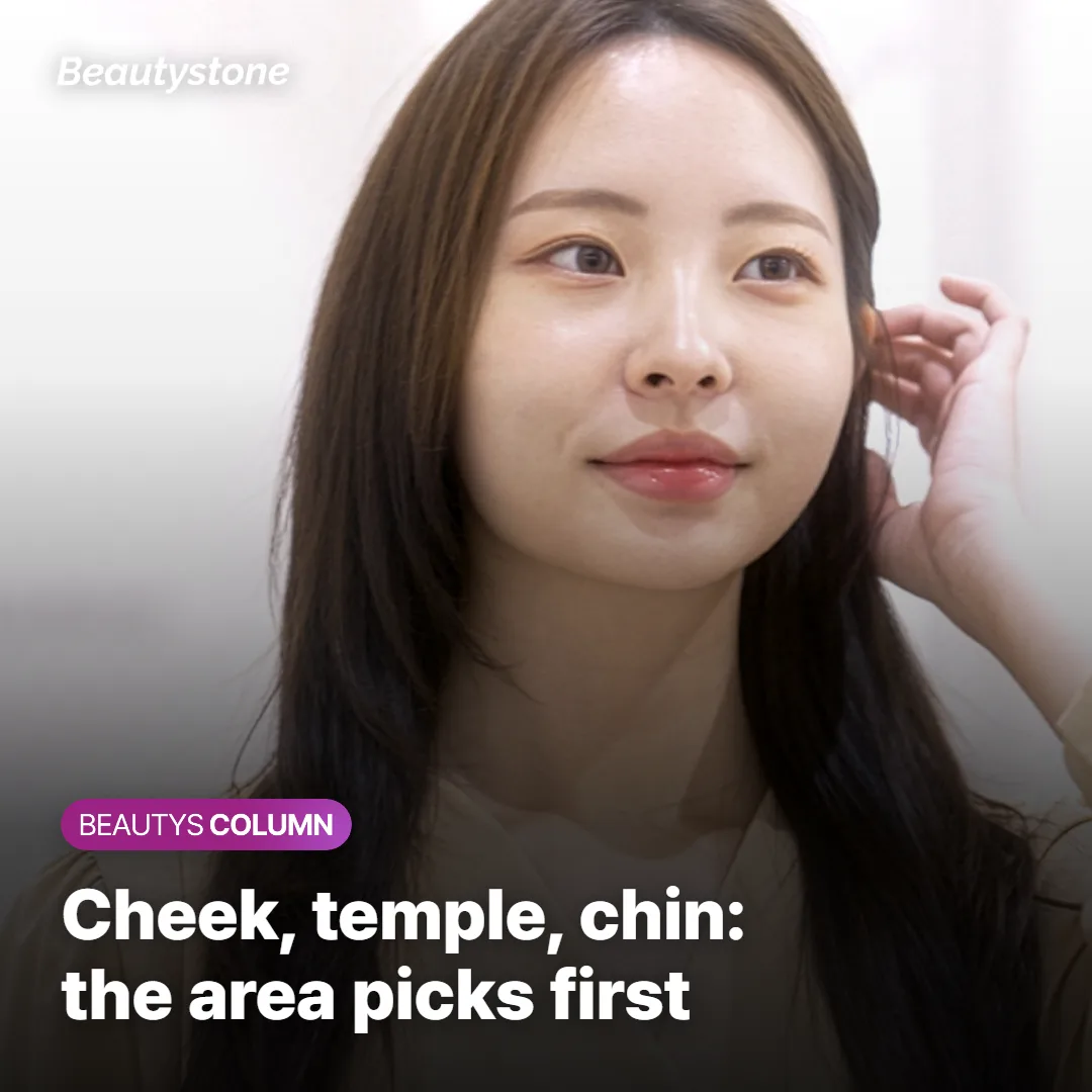 Mapping injection areas across the cheek, temple and chin