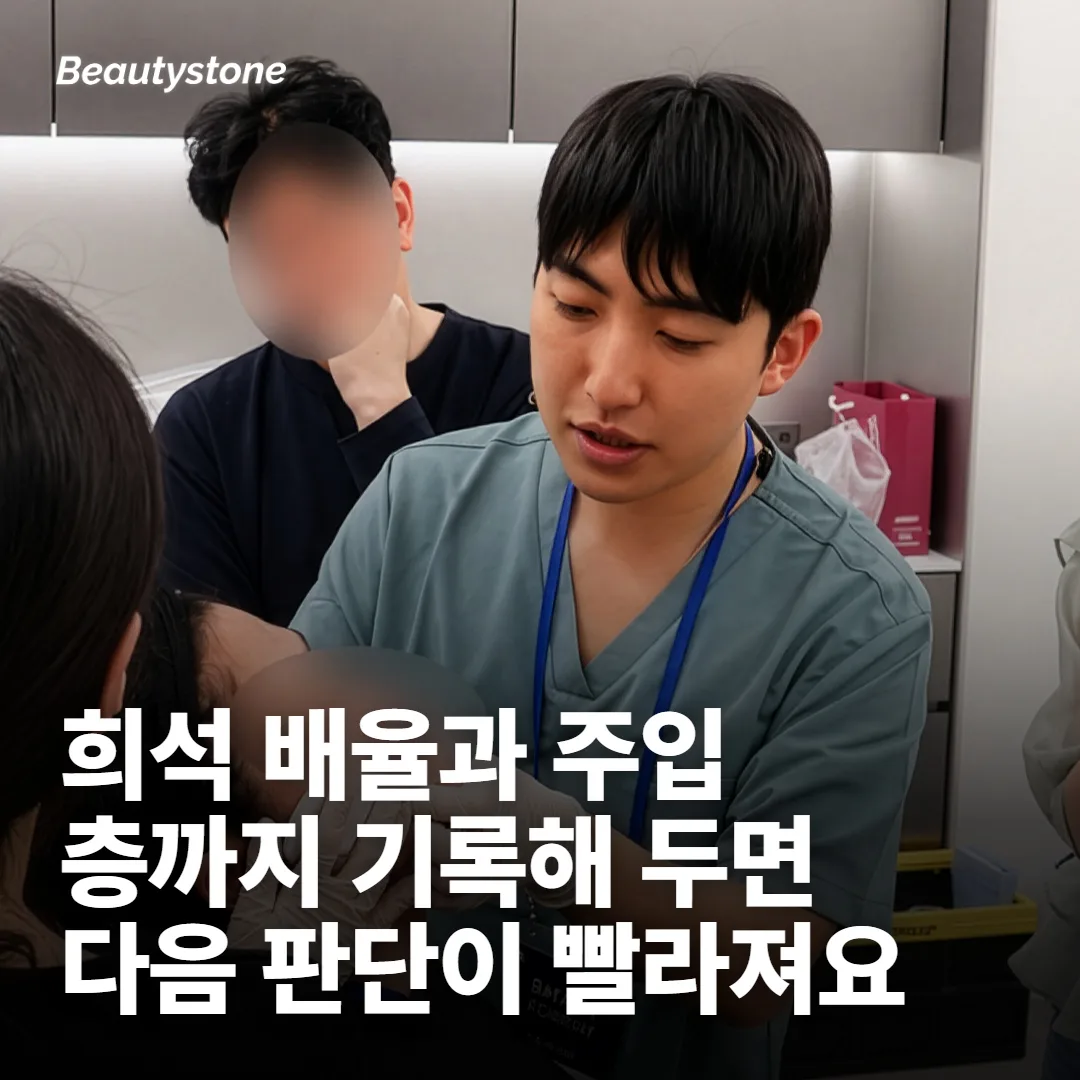 기준 하나 - 희석 배율과 들어간 층