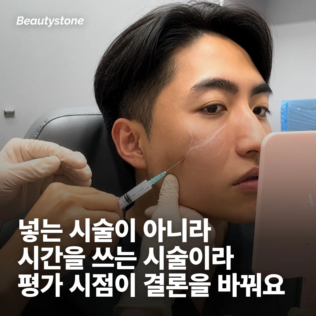 채워서 보이는 시술이 아니라, 만들게 하는 시술