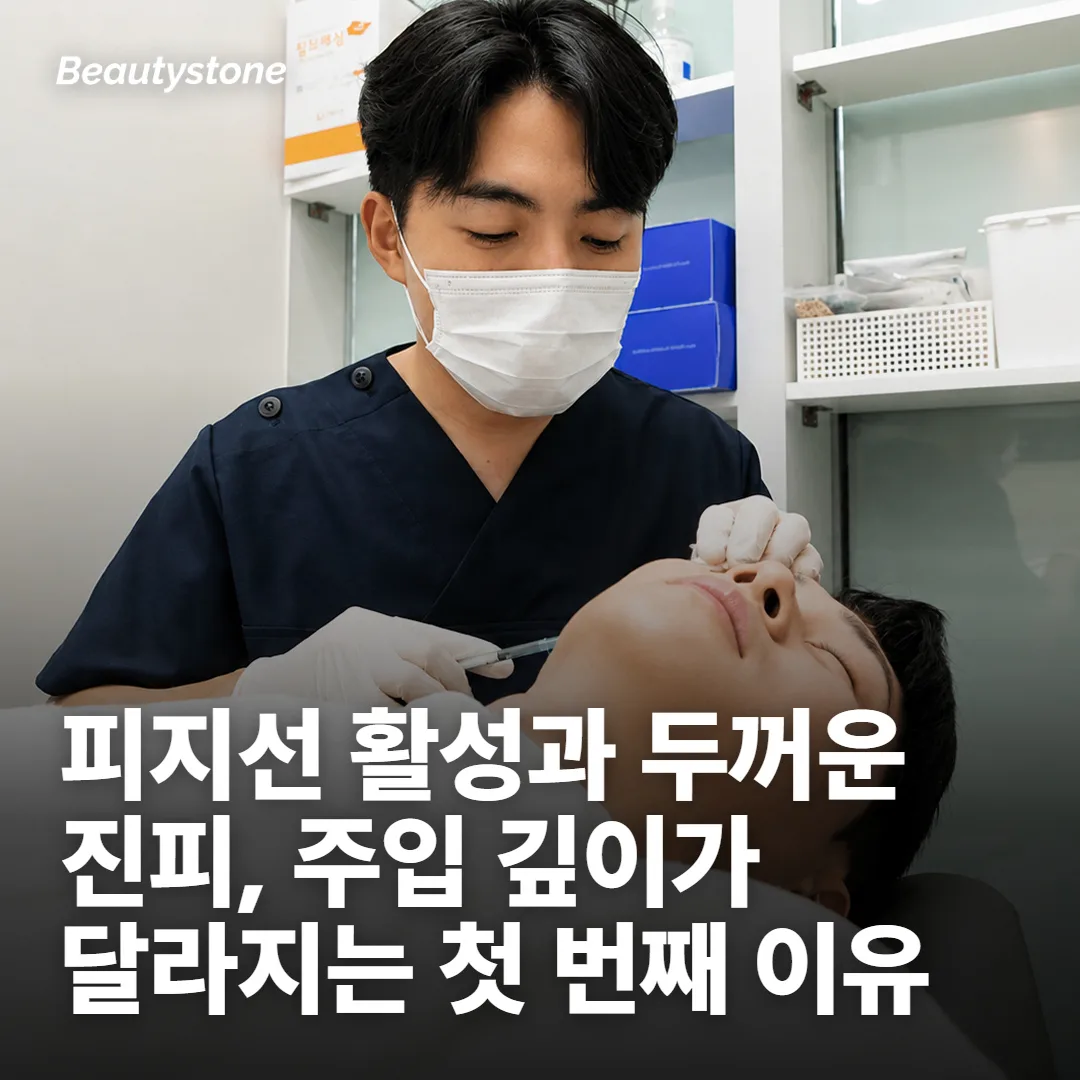 피지량과 피부 두께 — 첫 번째 갈래