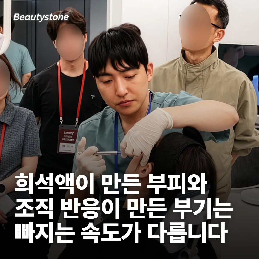 스컬트라 맞고 부은 게, 다 같은 붓기는 아닙니다