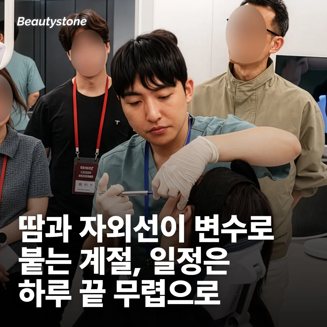 여름에 일정을 잡을 때 걸리는 것들