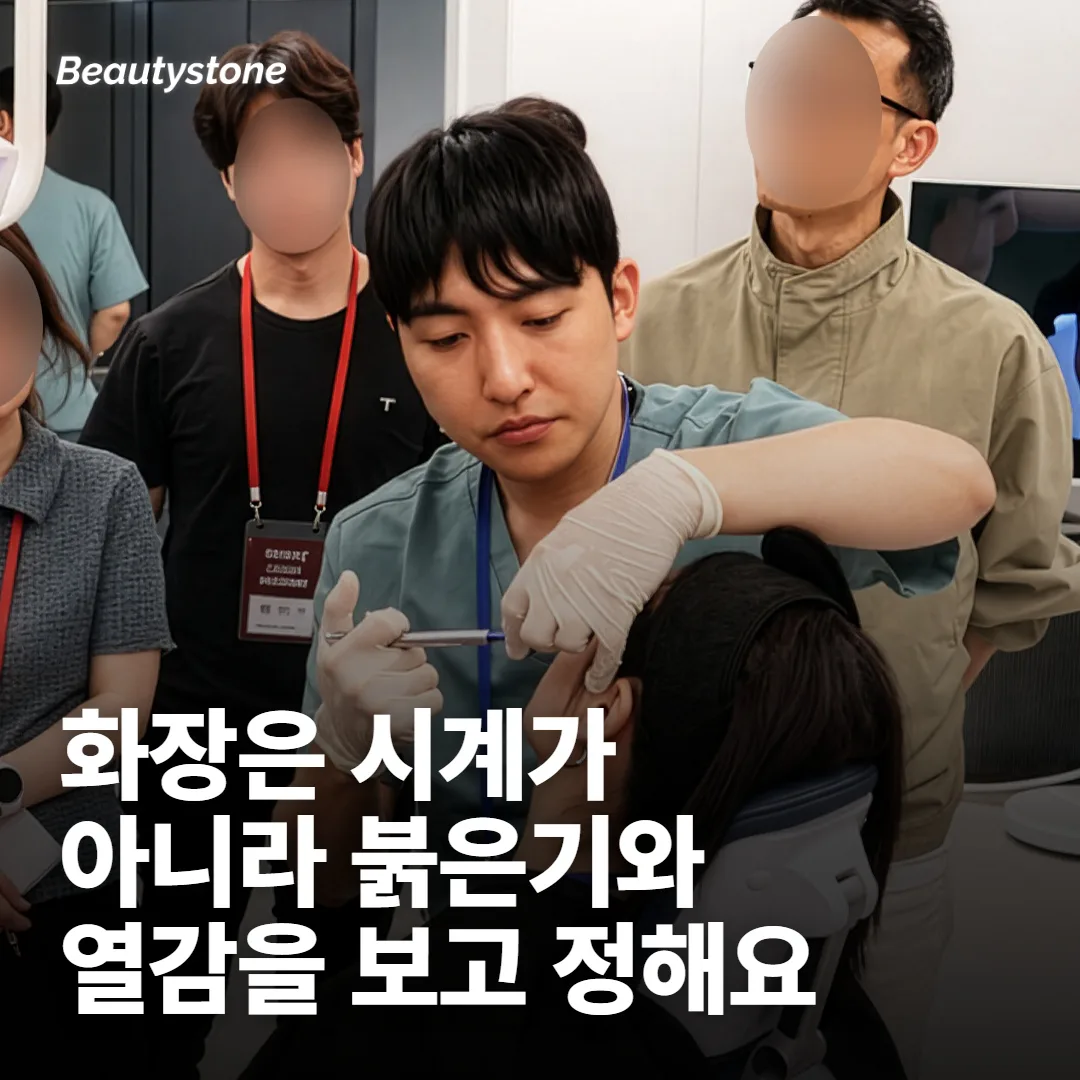 화장은 시간이 아니라 피부 상태가 정해요