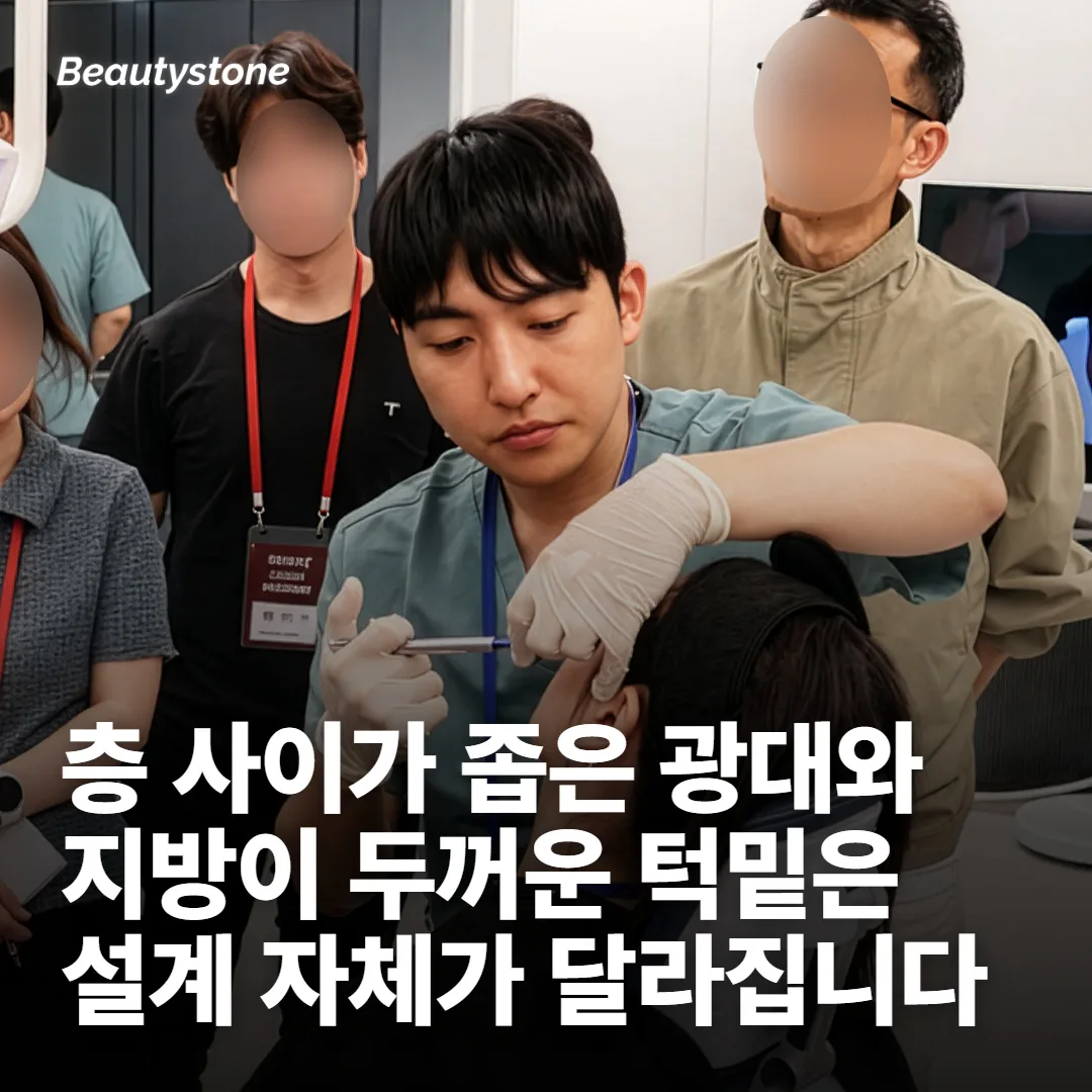 광대의 해부는 볼·턱밑과 이렇게 다릅니다