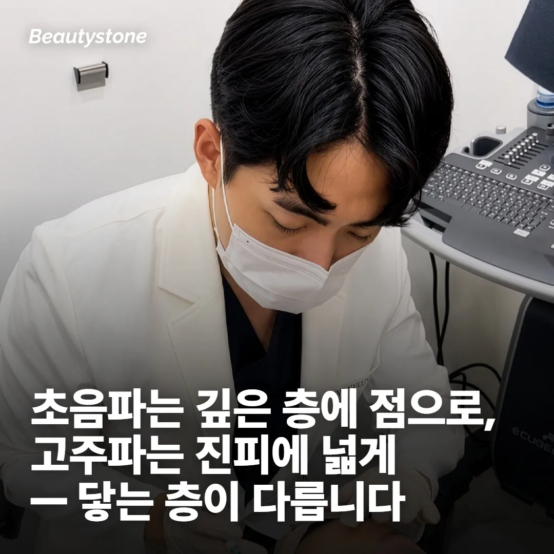 두 시술이 갈리는 지점은 에너지가 닿는 층이에요