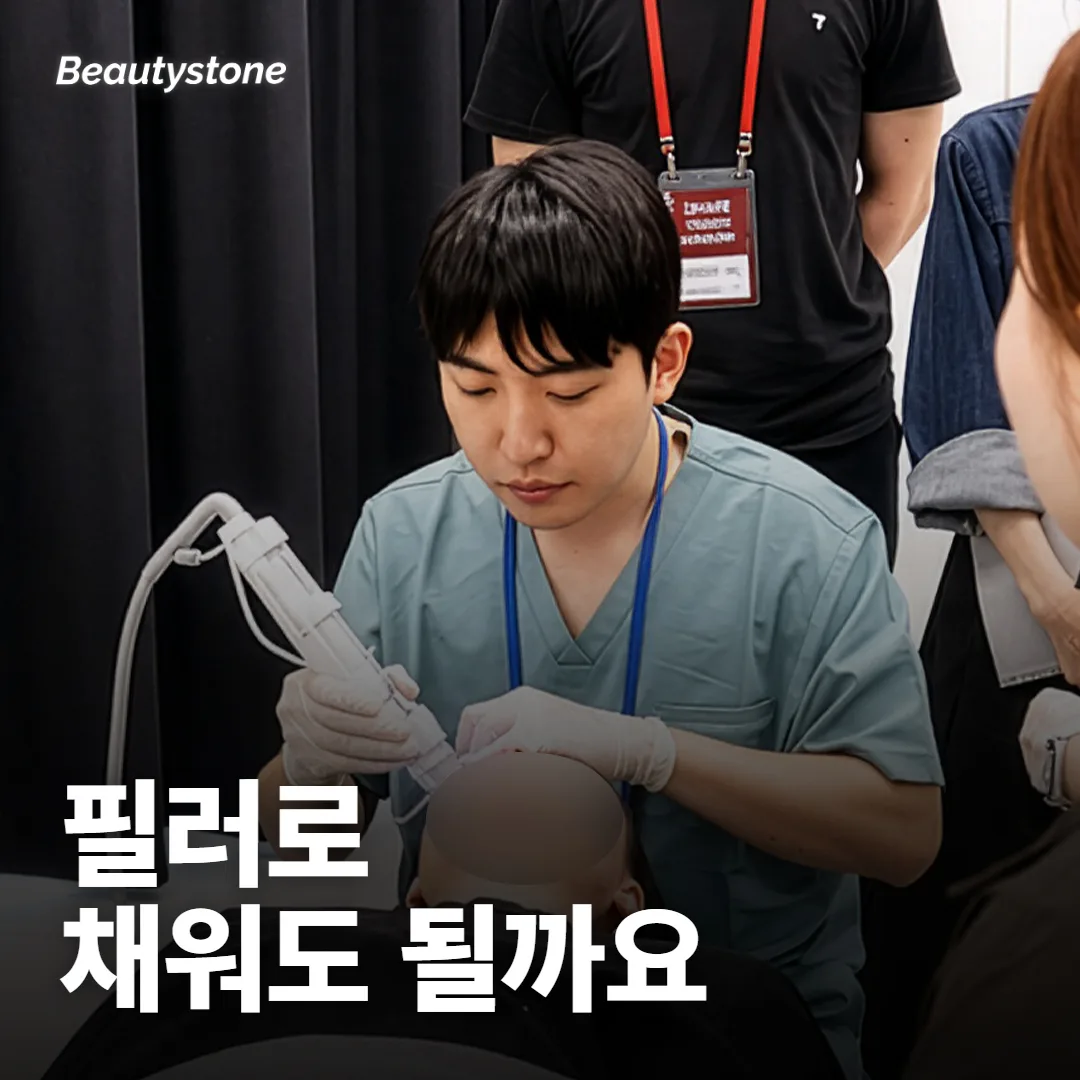 관자놀이 꺼짐, 필러로 채워도 돼요?