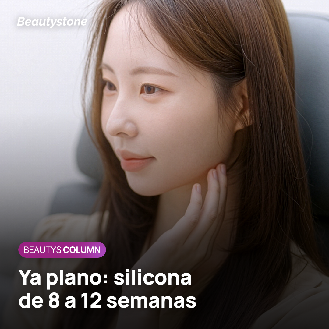 Lámina de silicona sobre una cicatriz ya plana