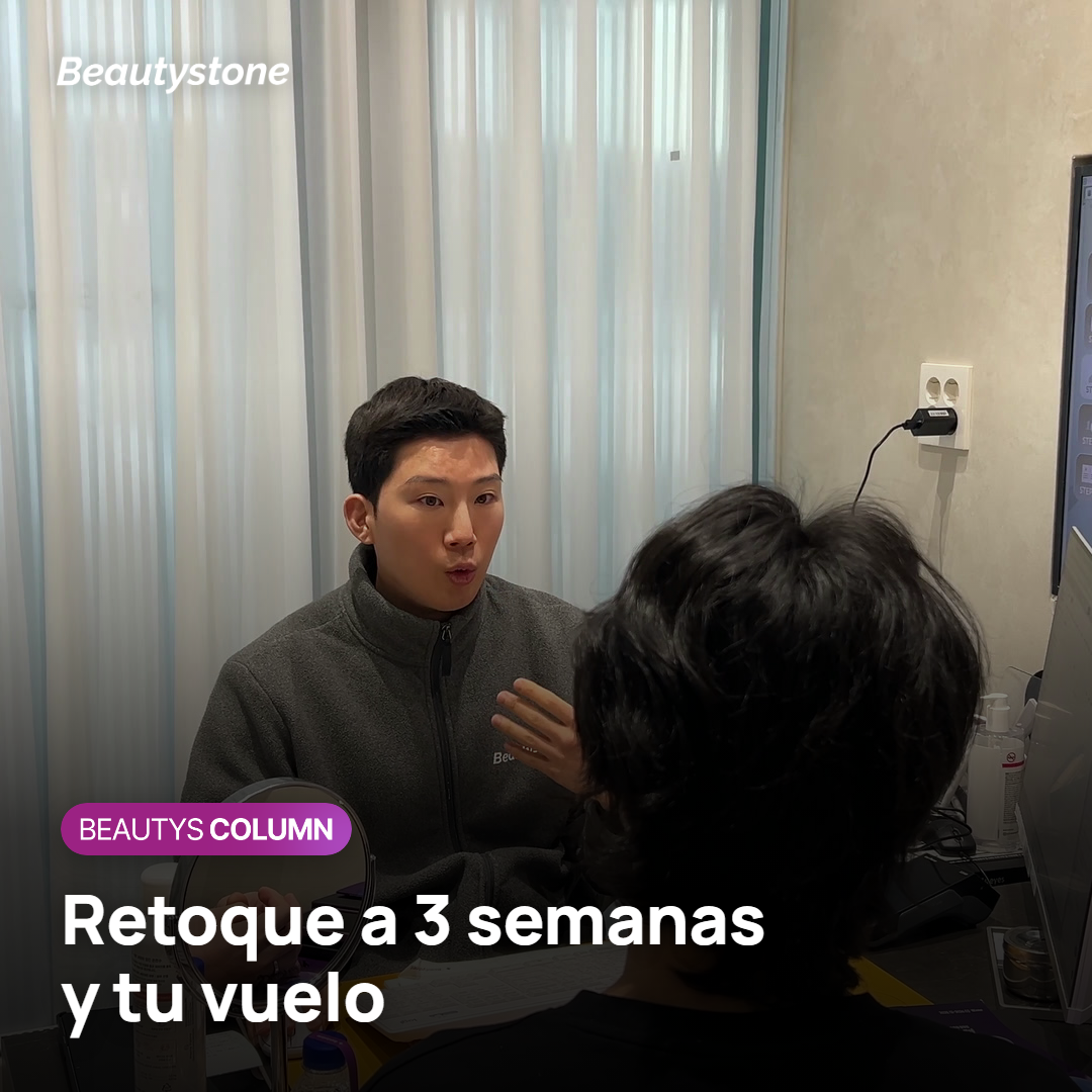 Calendario de viaje con el retoque del relleno de labios a las 3 semanas