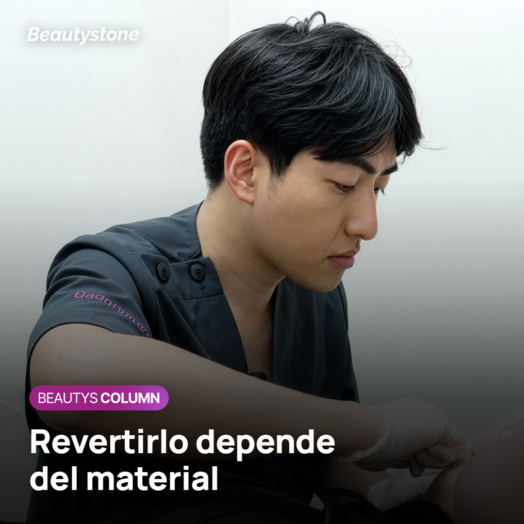 Volumen añadido con relleno y cómo se revierte según el material
